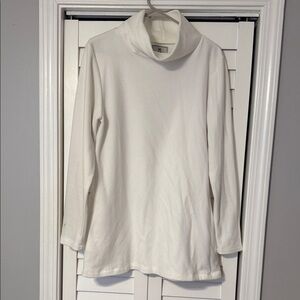 Dudley Stephens Cream Turtleneck Top